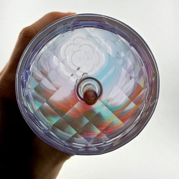 2021 STARBUCKS 24 Oz. Acrylic VENTI Cold Cup Tumbler RAINBOW KALEIDOSCOPE - Picture 8 of 9